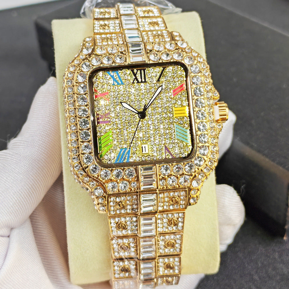 Men's Diamond Accent Quartz Watch