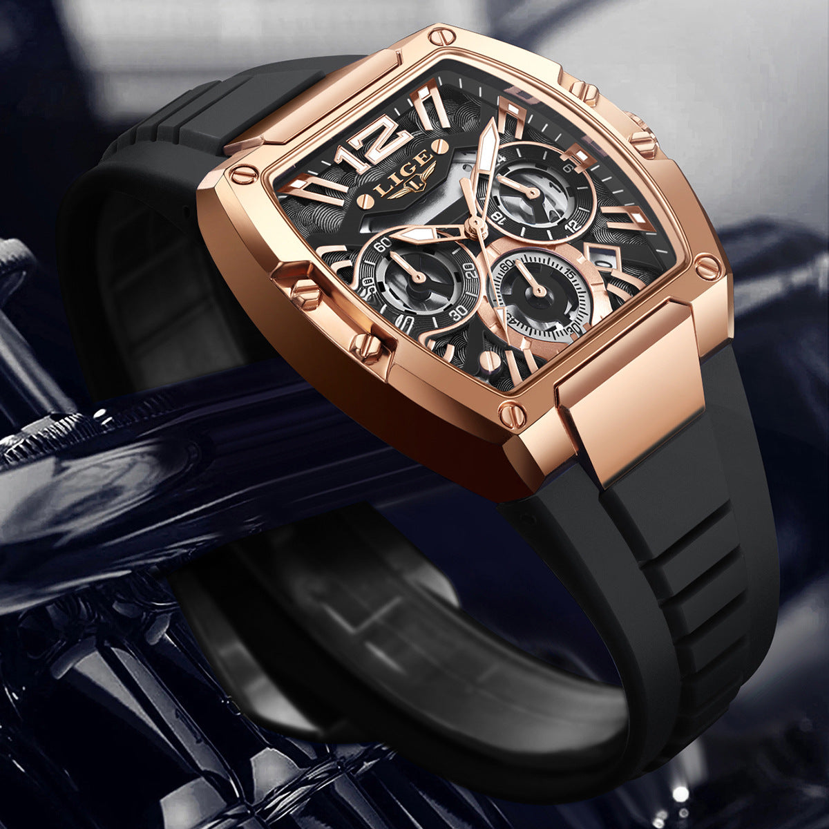 Lige Sport Watch Waterproof Luminous Calendar